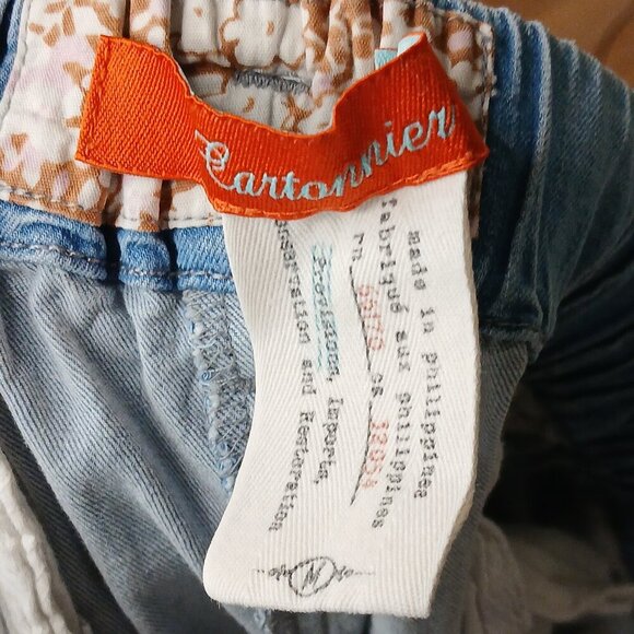 Cartonnier Chambray Paperbag Trousers Blue with Belt Size Medium - Picture 8 of 9